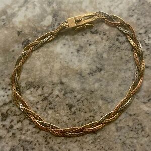 Women’s 10 Karat Gold Braided Style Bracelet